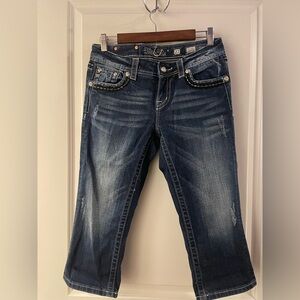 Miss Me Dark Blue Capri size 27 #23